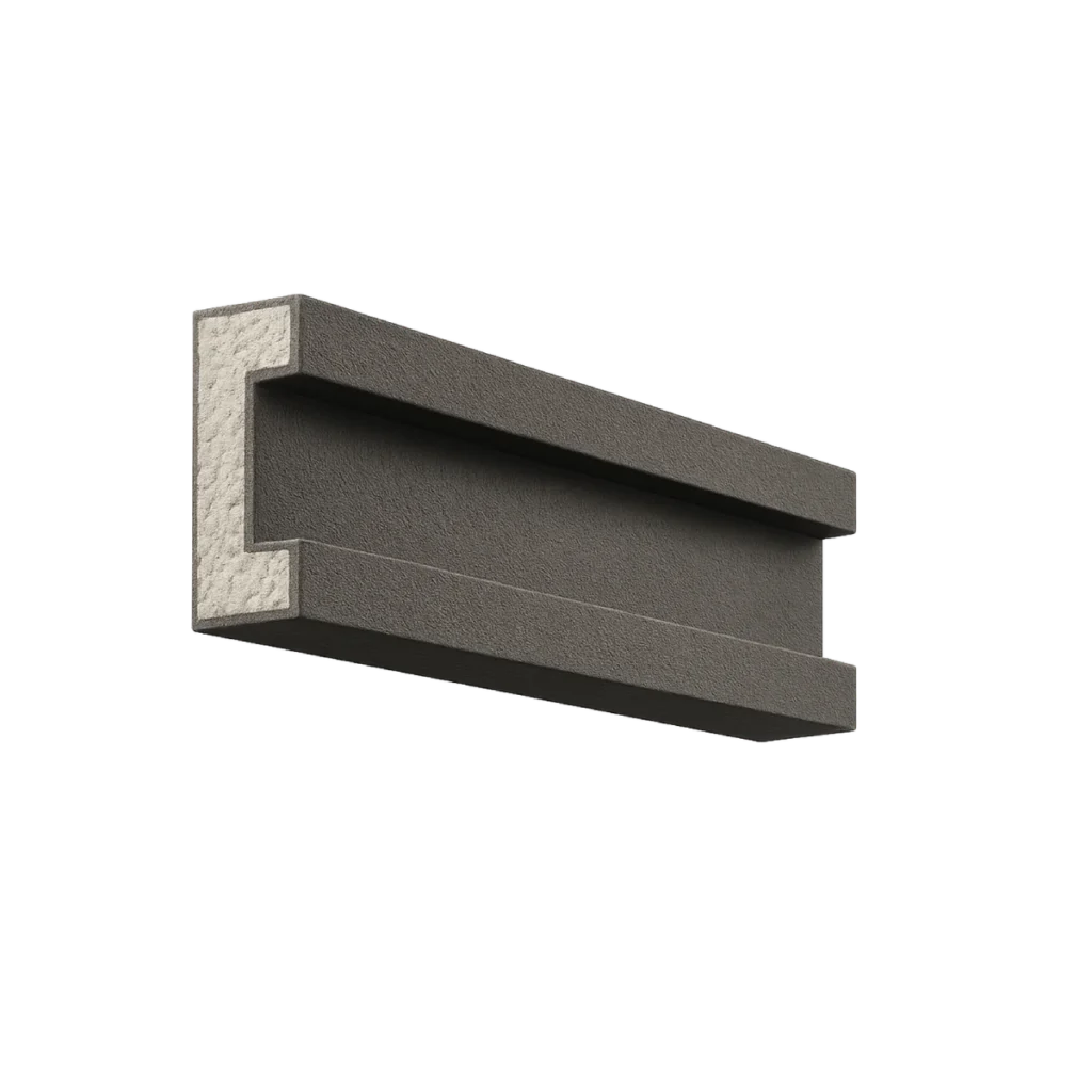 Filete externo FE001 em EPS revestido — 15 cm de altura × 04 cm de avanço, barra de 2 metros | Moldurale