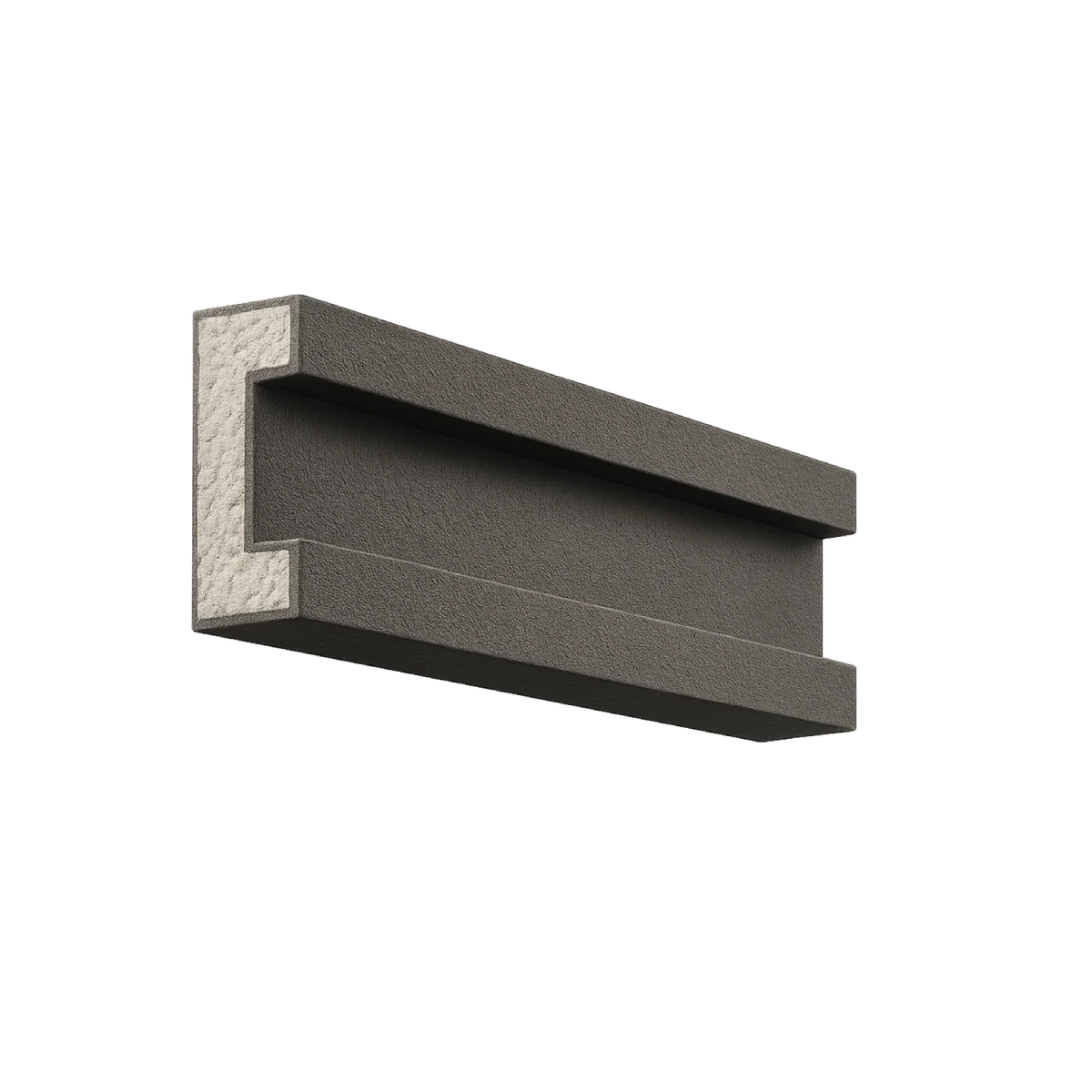 Filete externo FE001 em EPS revestido — 15 cm de altura × 04 cm de avanço, barra de 2 metros | Moldurale