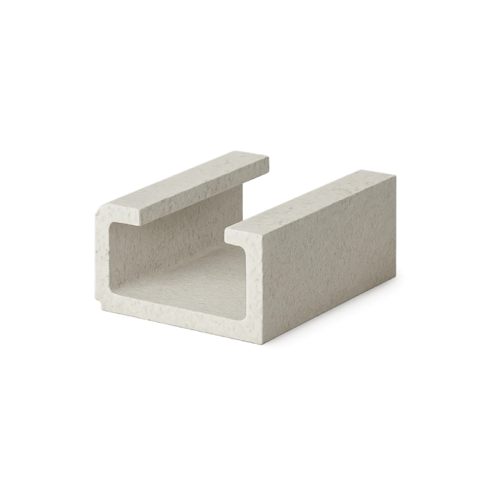 Sanca interna SI001 em EPS revestido — 25 cm de altura × 50 cm de avanço, barra de 1 metro | Moldurale
