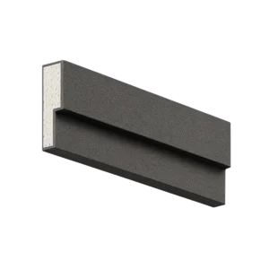 Filete externo FE002 em EPS revestido — 15 cm de altura × 04 cm de avanço, barra de 2 metros | Moldurale