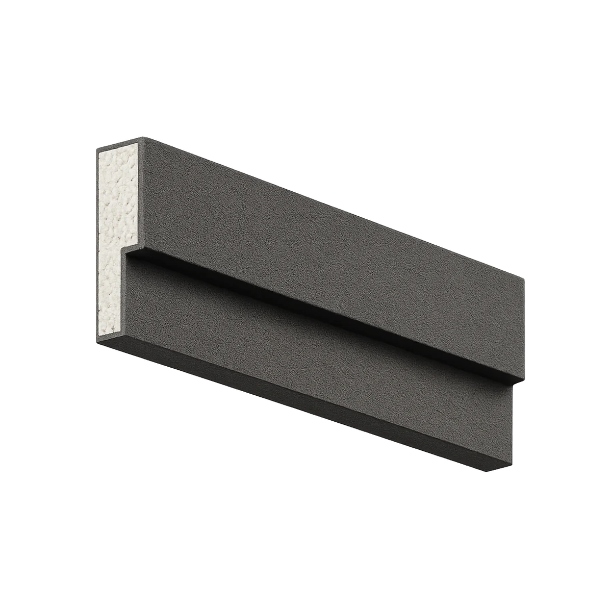Filete externo FE002 em EPS revestido — 15 cm de altura × 04 cm de avanço, barra de 2 metros | Moldurale