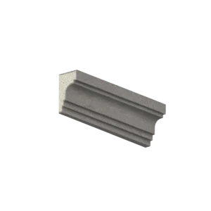 Guarnição para esquadria GE003 em EPS revestido — 16 cm de altura × 11 cm de avanço, barra de 1 metro | Moldurale