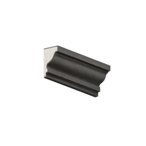 Guarnição para esquadria GE004 em EPS revestido — 16 cm de altura × 11 cm de avanço, barra de 1 metro | Moldurale